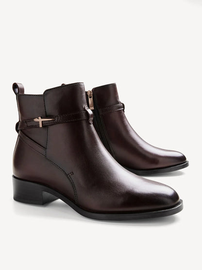 Stivaletto Marrone in pelle TAMARIS