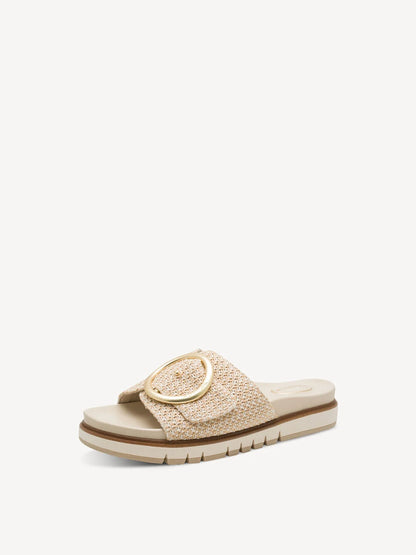 Ciabatta Beige con velcro TAMARIS COMFORT