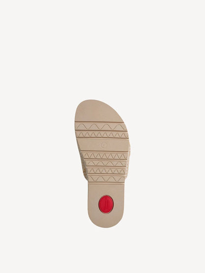 Ciabatta Beige con velcro TAMARIS COMFORT