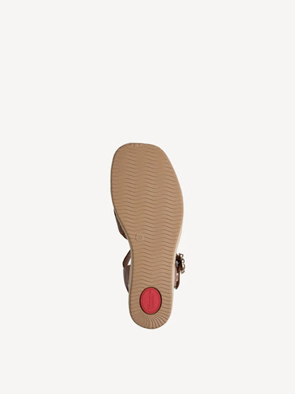 Sandalo in pelle Cuoio con strap TAMARIS COMFORT