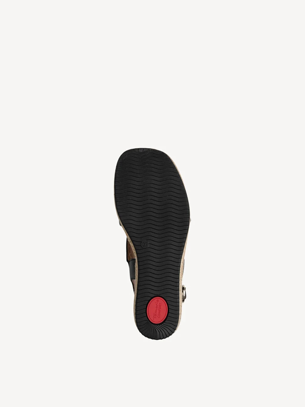 Sandalo Nero con fasce incrociate TAMARIS COMFORT
