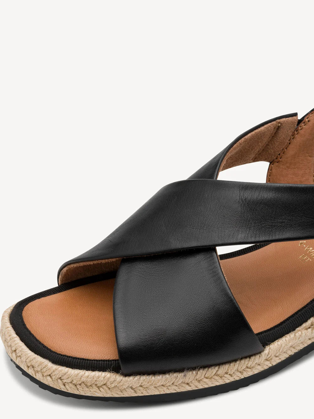 Sandalo Nero con fasce incrociate TAMARIS COMFORT