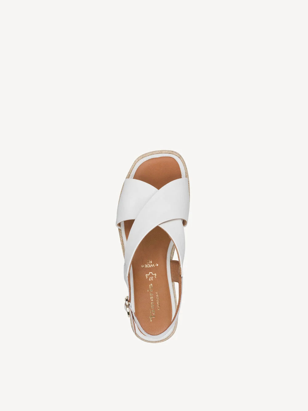 Sandalo Bianco con fasce incrociate TAMARIS COMFORT