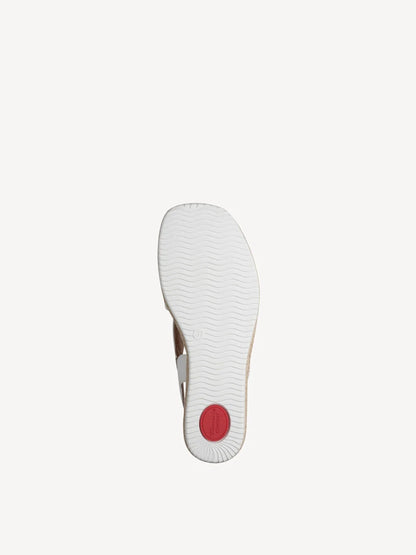 Sandalo Bianco con fasce incrociate TAMARIS COMFORT