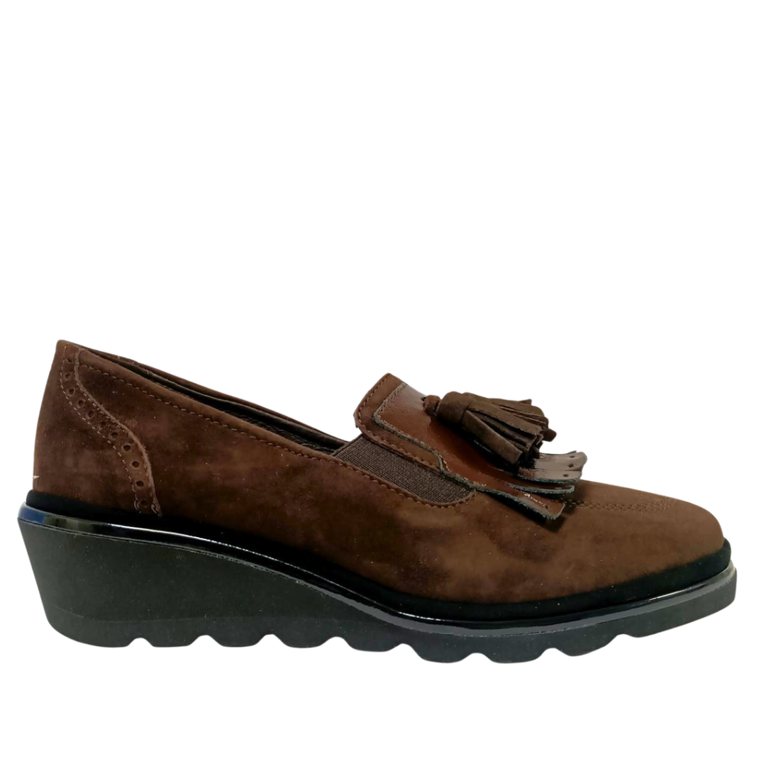 Mocassino Marrone  in Pelle Scamosciata ZIVIANI