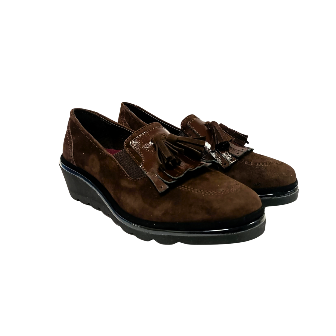 Mocassino Marrone  in Pelle Scamosciata ZIVIANI