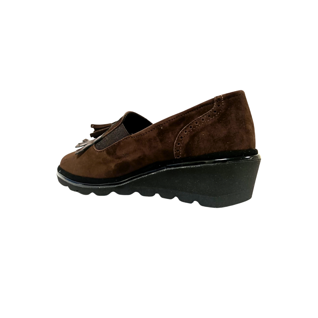 Mocassino Marrone  in Pelle Scamosciata ZIVIANI