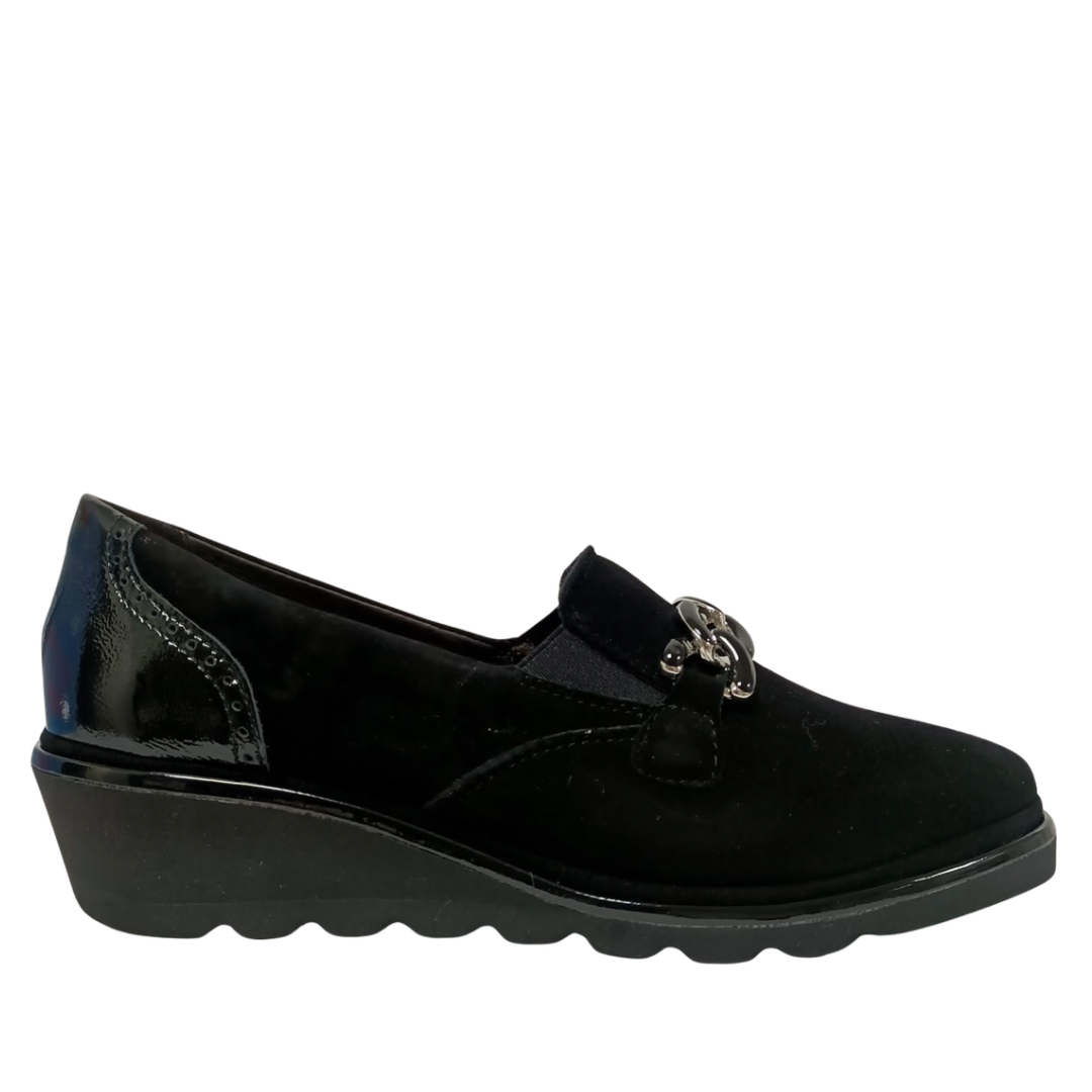 Slip-On Nero in Pelle Scamosciata ZIVIANI