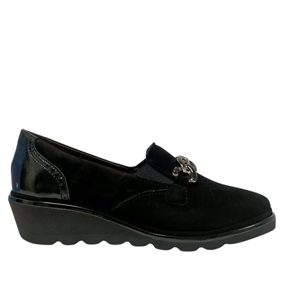 Slip-On Nero in Pelle Scamosciata ZIVIANI