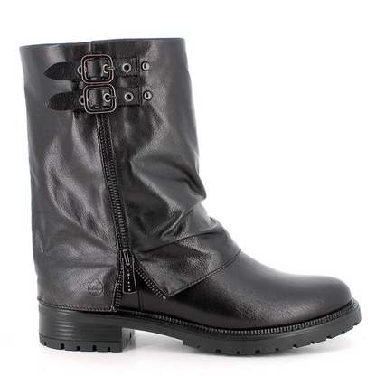 Stivaletto nero in pelle IGI&CO