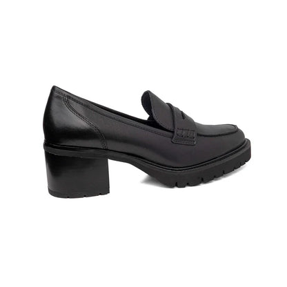 Mocassino Nero con tacco CALLAGHAN