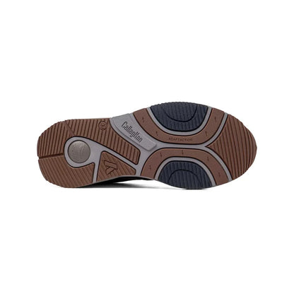 Sneakers piombo in pelle e tessuto CALLAGHAN