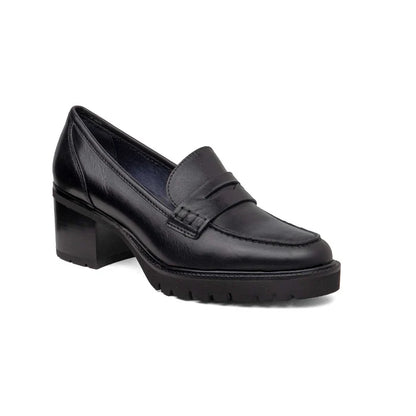 Mocassino Nero con tacco CALLAGHAN