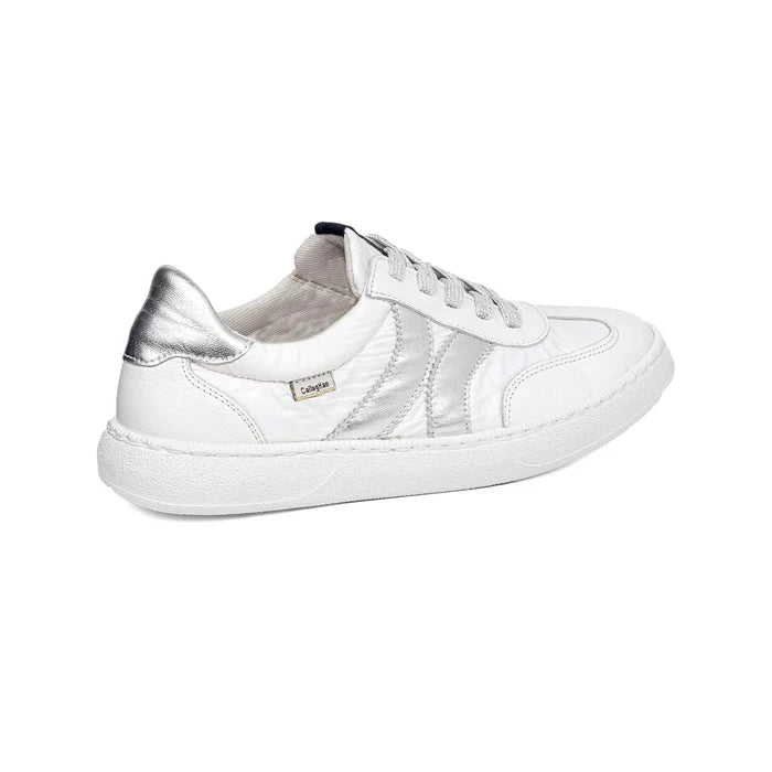 Sneaker Bianca in pelle e tessuto CALLAGHAN