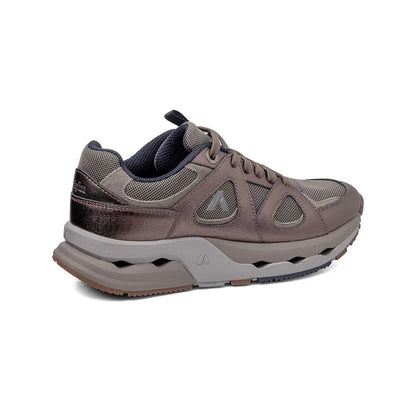 Sneakers piombo in pelle e tessuto CALLAGHAN