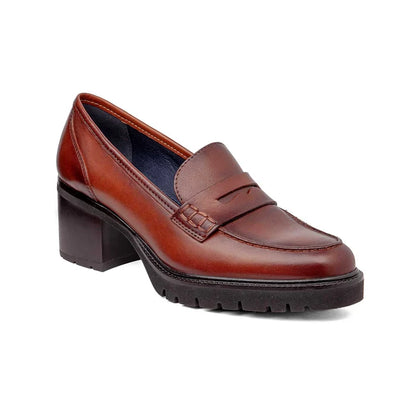 Mocassino Cuoio con tacco CALLAGHAN