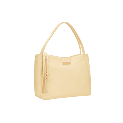 Borsa a spalla in pell Beige NeroGiardini