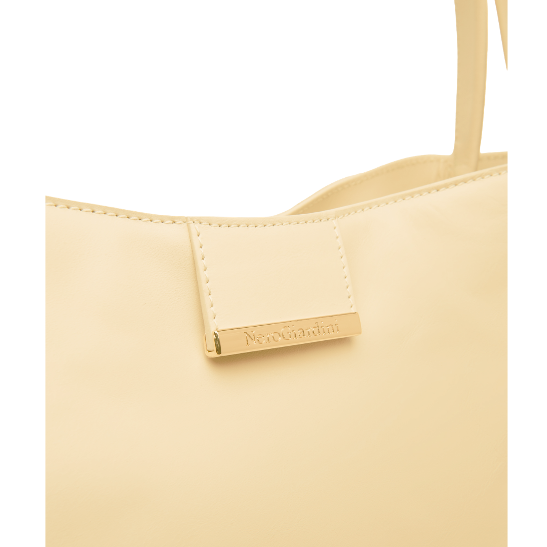 Borsa a spalla in pell Beige NeroGiardini