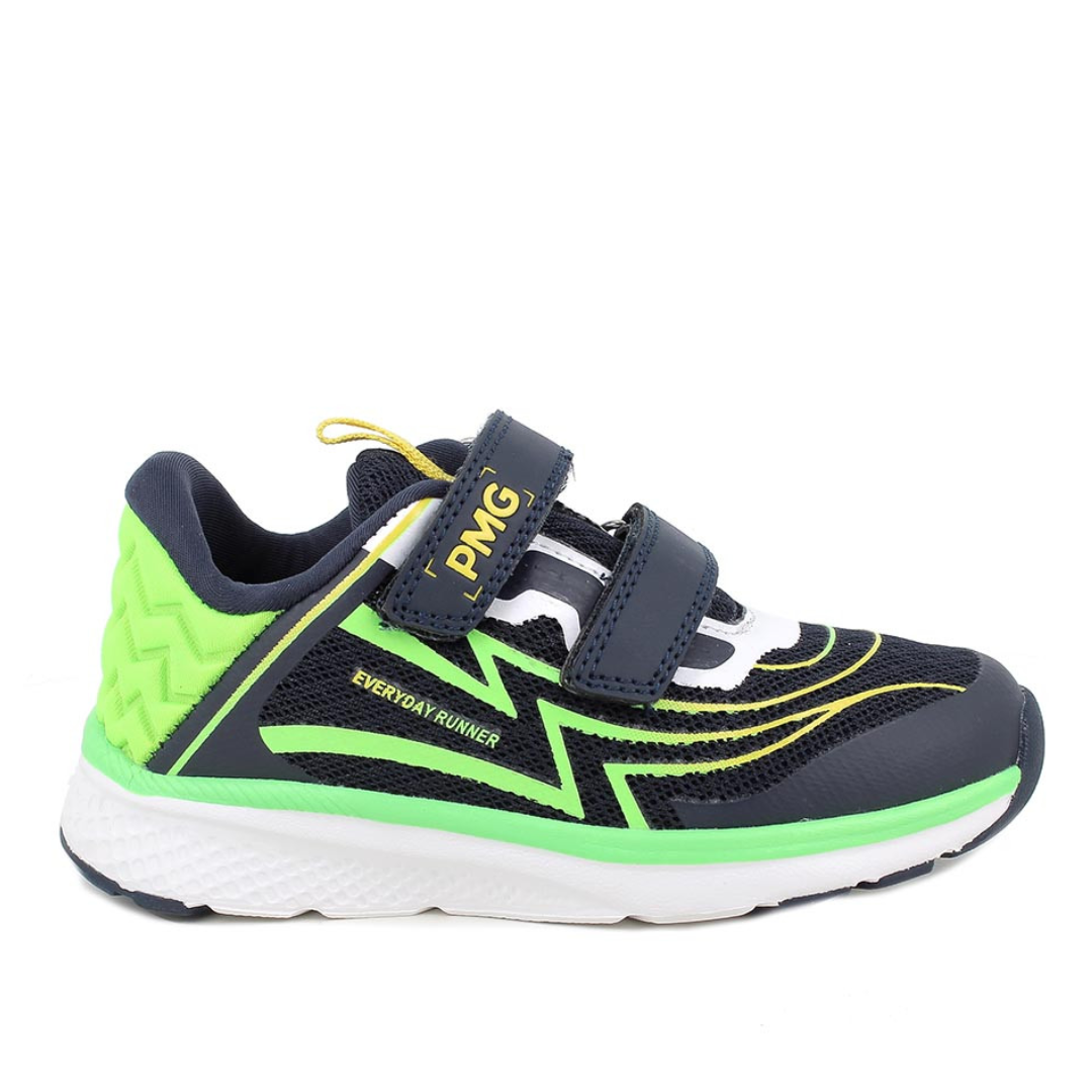 Sneakers da bambino blu e verde PRIMIGI