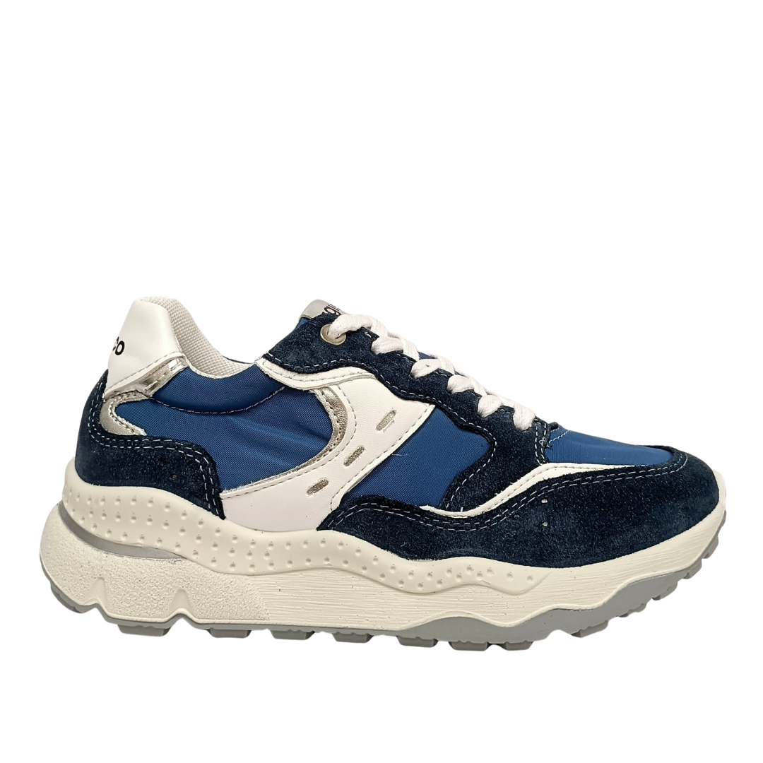 Sneakers Blu/Bianco con zeppa IGI&CO