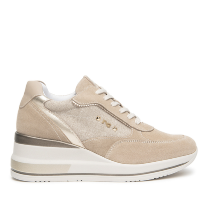 Sneakers Beige con zeppa NeroGiardini
