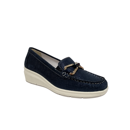 Mocassini Blu in pelle ENVAL SOFT