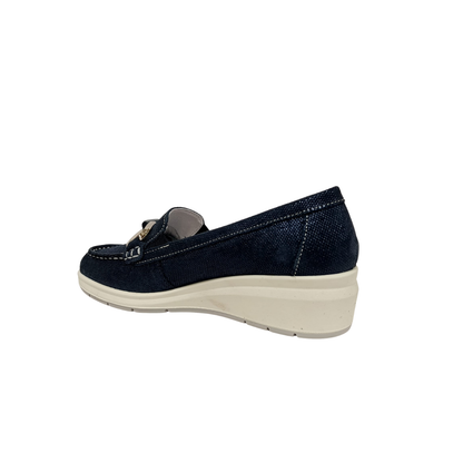 Mocassini Blu in pelle ENVAL SOFT