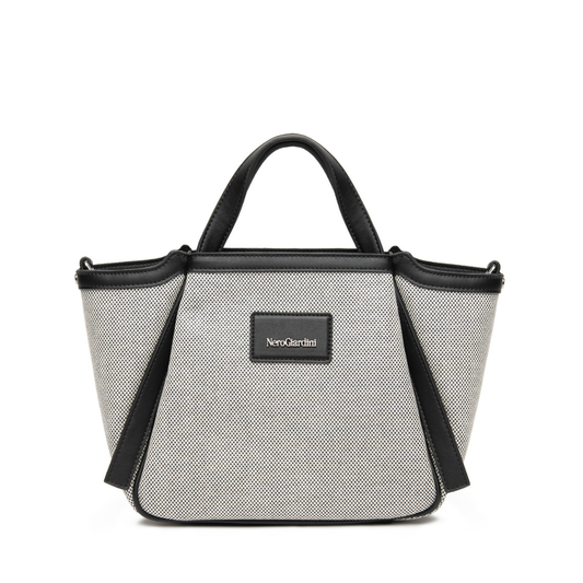 Borsa a mano in Panna/Nero NeroGiardini
