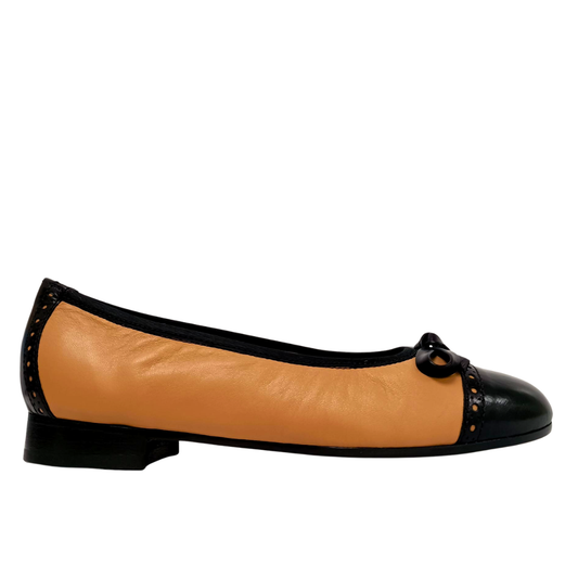 Ballerina bicolore in pelle ARTE VENETA