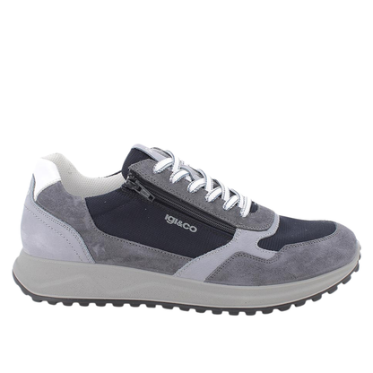 Sneakers uomo Blu con zip IGI&CO