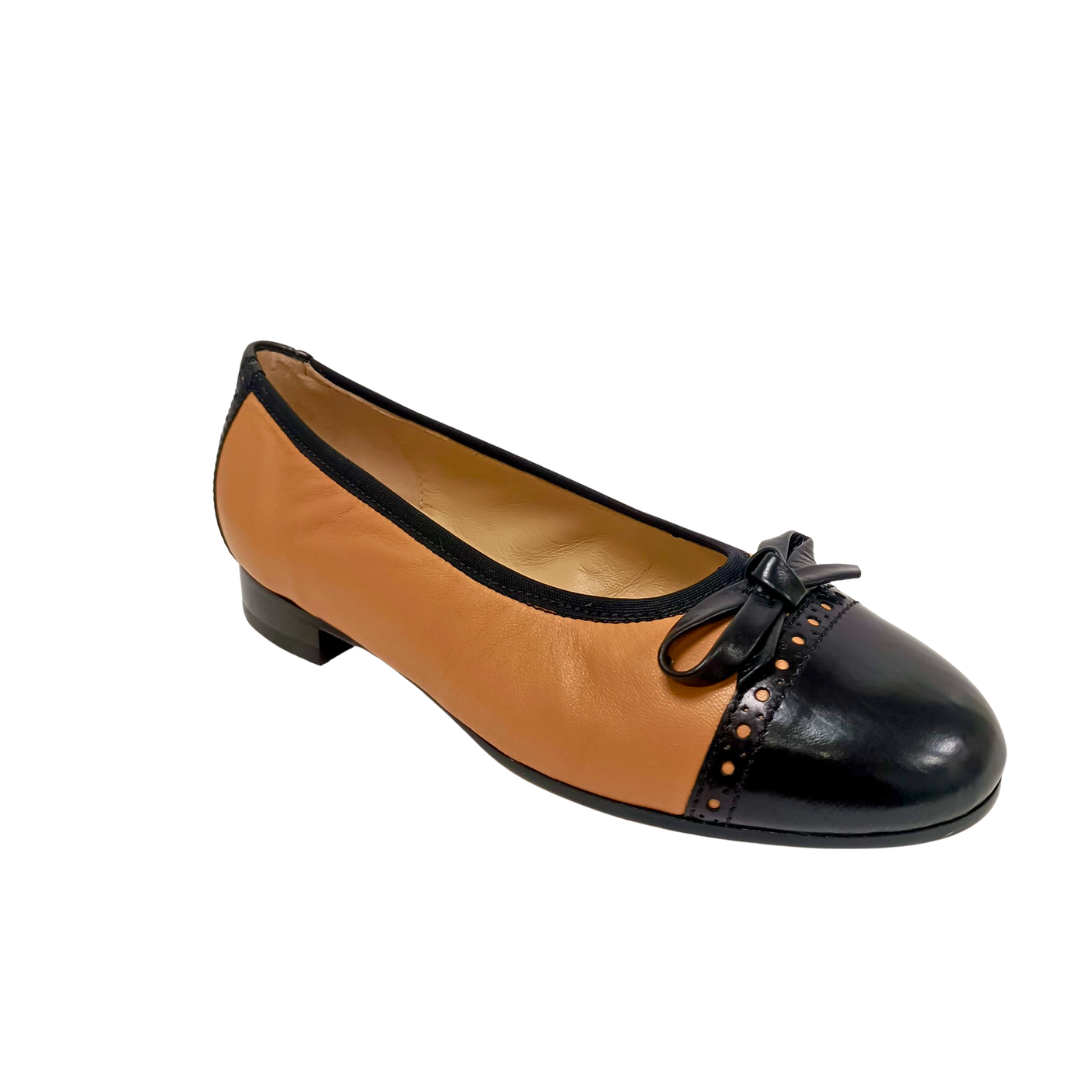 Ballerina bicolore in pelle ARTE VENETA