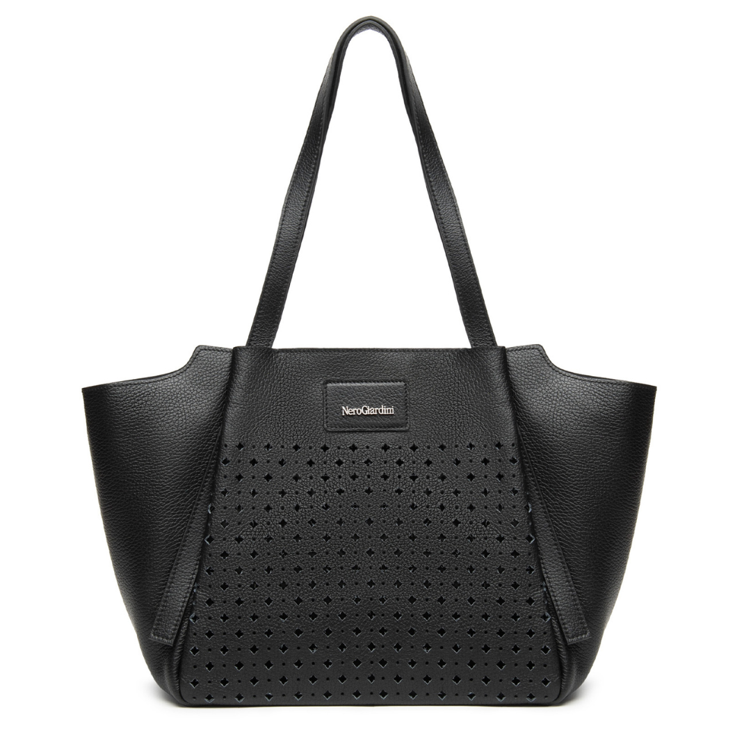 Borsa a spalla Nero in pelle NeroGiardini