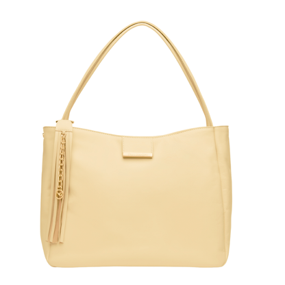 Borsa a spalla in pell Beige NeroGiardini
