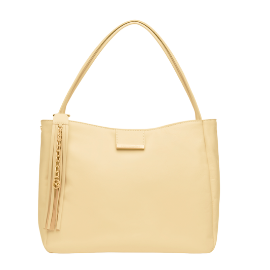 Borsa a spalla in pell Beige NeroGiardini