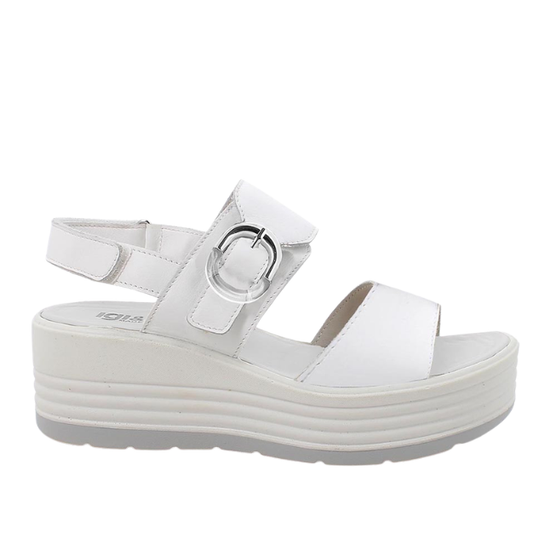 Sandalo a doppia fascia Bianco IGI&CO