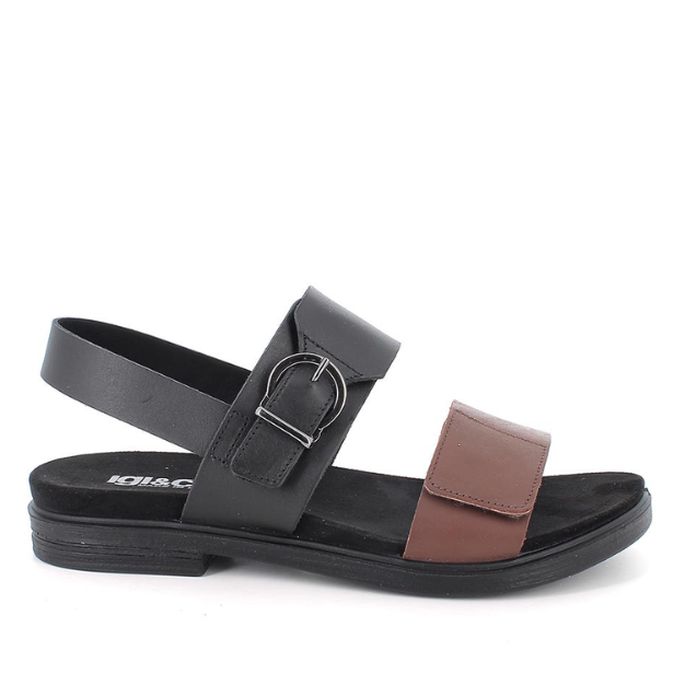 Sandali marrone/nero con strap IGI&CO