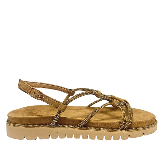 Sandalo Beige con brillantini TAMARIS